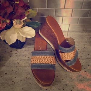 Women’s wedge sandals size 8.5